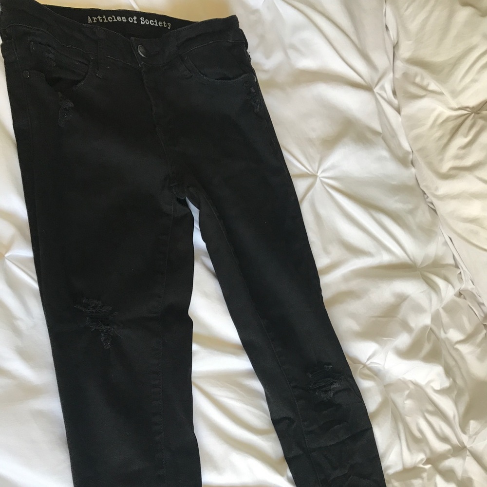 Articles of Society black ripped jeans